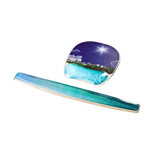 ALFOMBRILLA REPOSAMUÑECAS GEL PLAYA FELLOWES - Imagen 2