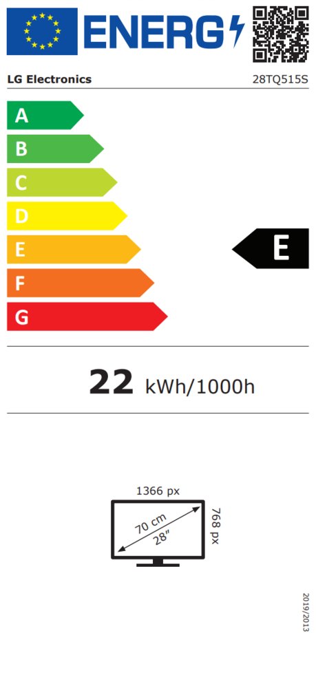 TELEVISIÓN LED 28 LG 28TQ515S-WZ.AEU SMART TV HD BLANCO - Imagen 4