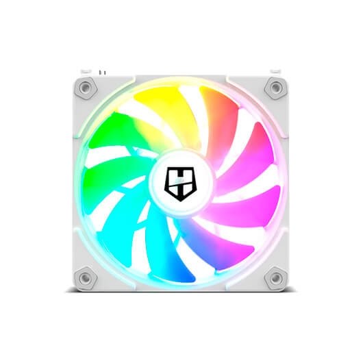 VENTILADOR 120X120 NOX EASY LINK WHITE PACK 3 UD - Imagen 2