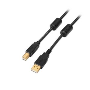 CABLE USB(A) 2.0 A USB(B) 2.0 AISENS 3M NEGRO