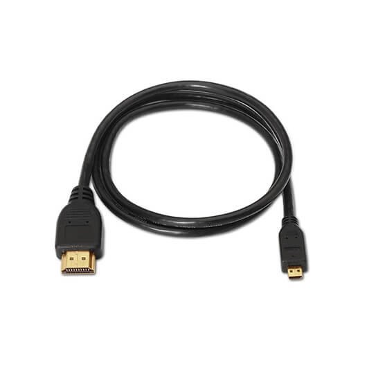 CABLE MICRO HDMI(D)M A HDMI(A)M AISENS 1.8M NEGRO - Imagen 2