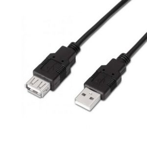 CABLE EXTENSOR USB(A) 2.0 A USB(A) 2.0 AISENS 3M NEGRO