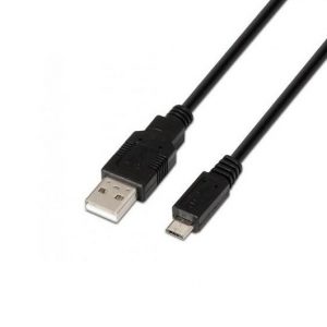 CABLE USB(A) 2.0 A MICRO USB(B) 2.0 AISENS 0.8M NEGRO