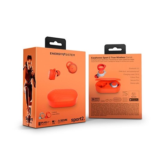 AURICULARES MICRO ENERGY SISTEM SPORT 2 TRUE NARANJA - Imagen 6