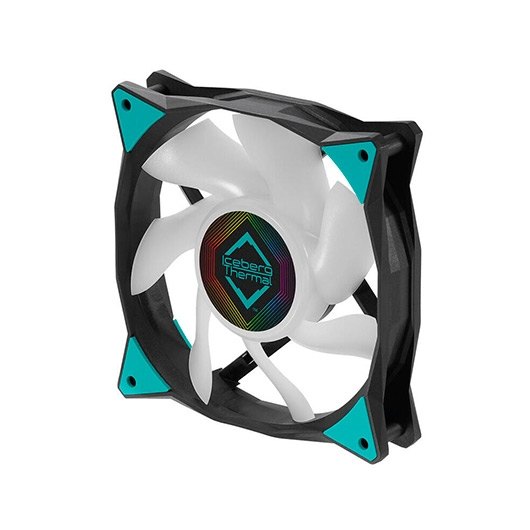 VENTILADOR 120X120 ICEBERG-THERMAL ICEGALE ARGB BLACK - Imagen 2