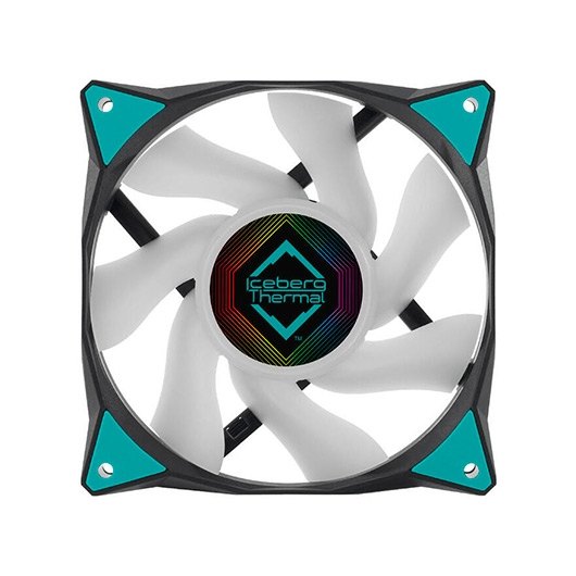 VENTILADOR 120X120 ICEBERG-THERMAL ICEGALE ARGB BLACK 3P - Imagen 2