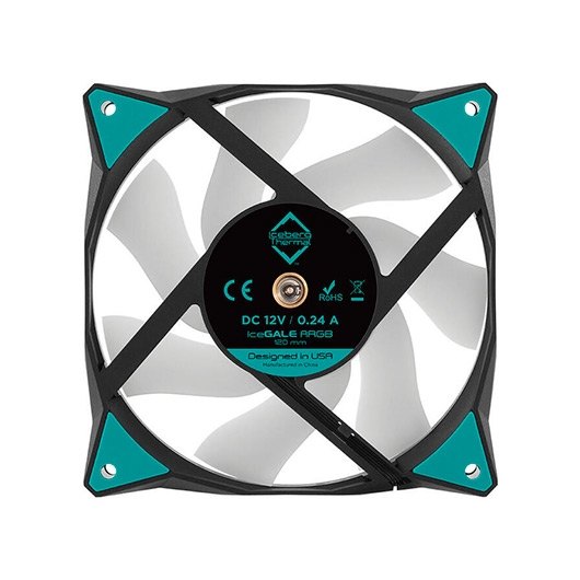 VENTILADOR 120X120 ICEBERG-THERMAL ICEGALE ARGB BLACK 3P - Imagen 4