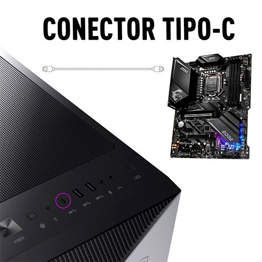 TORRE E-ATX MSI MPG GUNGNIR 110R NEGRO - Imagen 3