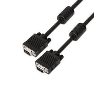 CABLE CON FERRITA SVGA HDB15 AISENS 1.8M NEGRO