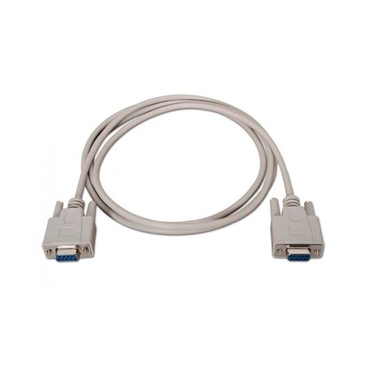 CABLE SERIE RS232 DB9 H-H AISENS BEIGE 1.8M BEIGE - Imagen 2