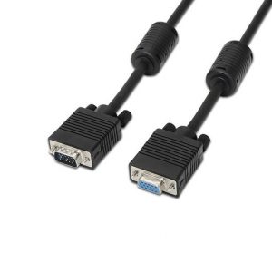 CABLE CON FERRITA SVGA HDB15 AISENS 3M NEGRO
