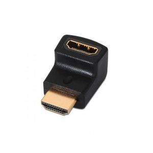 ADAPTADOR ACODADO HDMI(A)H A HDMI(A)M AISENS NEGRO