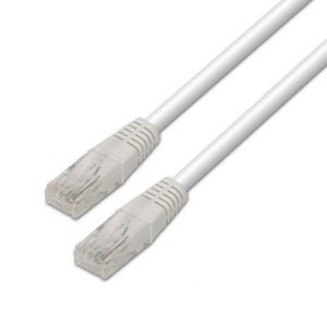 CABLE RED UTP CAT6 RJ45 AISENS 0.5M BLANCO