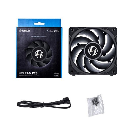 VENTILADOR 120X120 LIAN LI UNI FAN P28 SINGLE BLACK - Imagen 4