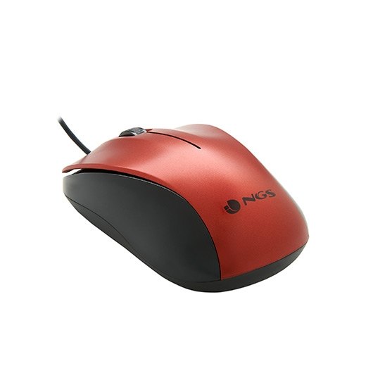RATÓN ÓPTICO NGS WIRED CREW ROJO - Imagen 4