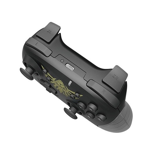 GAMEPAD HORI WIRELESS ZELDA NEGRO - Imagen 3