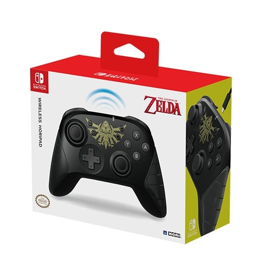 GAMEPAD HORI WIRELESS ZELDA NEGRO - Imagen 4