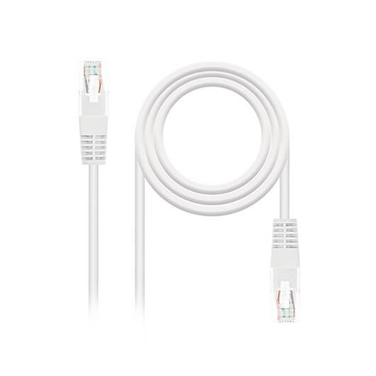 CABLE RED UTP CAT6 RJ45 NANOCABLE 2M BLANCO