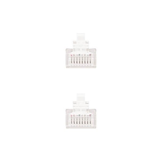CABLE RED UTP CAT6 RJ45 NANOCABLE 2M BLANCO - Imagen 3
