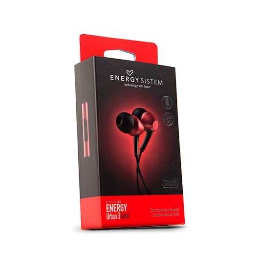 AURICULARES MICRO ENERGY SISTEM URBAN 3 CORAL - Imagen 5