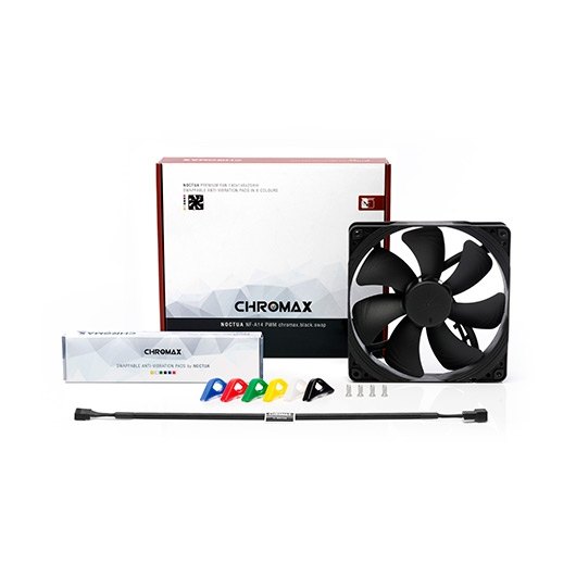 VENTILADOR 140X140 NOCTUA NF-A14 PWM CHROMAX NEGRO - Imagen 4