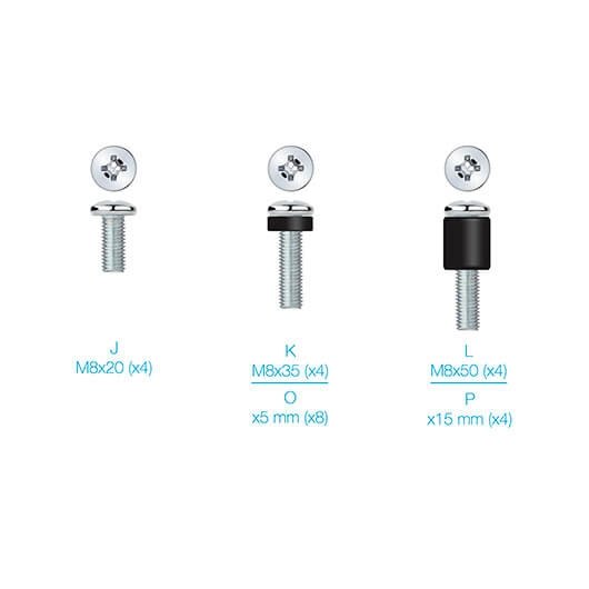 KIT MONTAJE UNIVERSAL TOOQ PARA PANTALLAS CON TORNILLERIA - Imagen 4