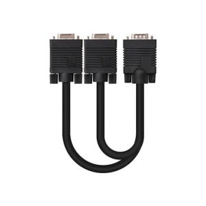 CABLE SVGA(HDB15) A 2XHDB15 NANOCABLE 45CM NEGRO