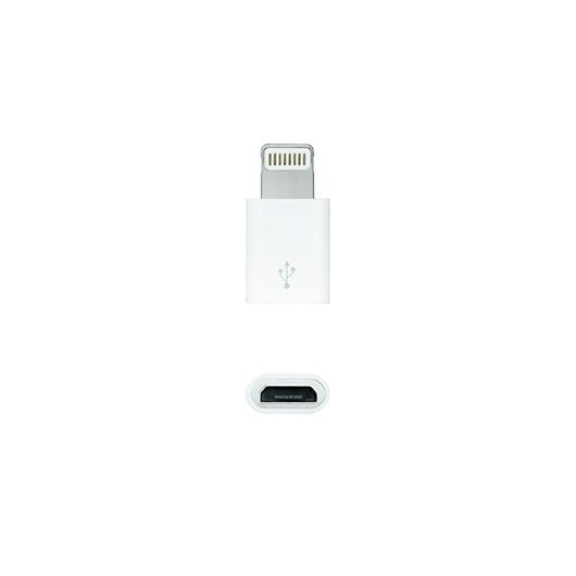 ADAPTADOR LIGHTNING A MICRO USB NANOCABLE BLANCO - Imagen 2