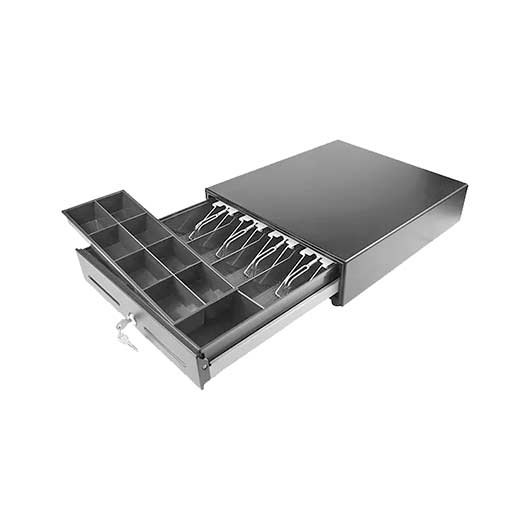 TPV CAJON PORTAMONEDAS MUSTEK CP-410UN NEGRO - Imagen 2