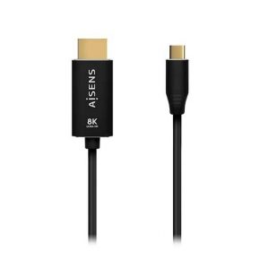 ADAPTADOR USB-C A HDMI 8K 60HZ AISENS 1M NEGRO