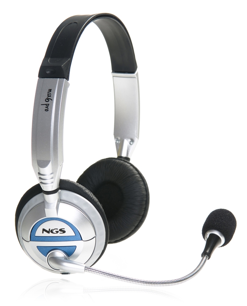 AURICULARES MICRO NGS MSX6PRO PLATA/NEGRO - Imagen 2
