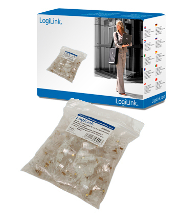 CONECTOR RJ45 LOGILINK (BOLSA DE 100 UDS) MP0002 - Imagen 2