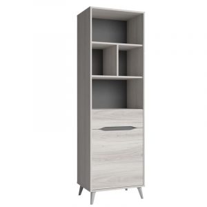 Estanteria Atenea salón Comedor Estilo Moderno Color Shamal Pizarra habitacion 185x58x40