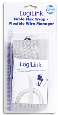 ORGANIZADOR DE CABLES 1.8M FLEXWRAP GRIS LOGILINK / KAB0007 - Imagen 5