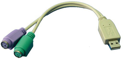 ADAPTADOR USB-M A 2X PS2-H LOGILINK AU0004A - Imagen 3