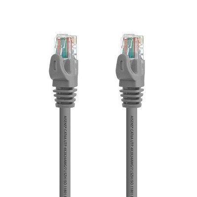 CABLE RED AISENS RJ45 LSZH CAT.6A 25CM GRIS - Imagen 2