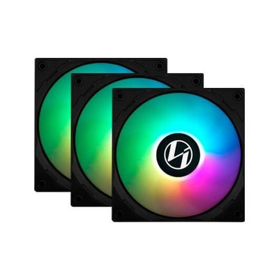 VENTILADOR 120X120 LIAN LI ST120 NEGRO PACK 3 UDS - Imagen 4