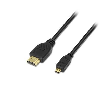 CABLE MICRO HDMI(D)M A HDMI(A)M AISENS 1.8M NEGRO - Imagen 3