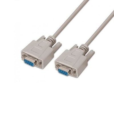 CABLE SERIE RS232 DB9 H-H AISENS BEIGE 1.8M BEIGE - Imagen 3