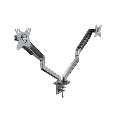 SOPORTE DE MESA TV TOOQ 17-32 2 PANTALLAS GRIS - Imagen 5