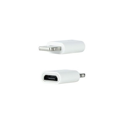 ADAPTADOR LIGHTNING A MICRO USB NANOCABLE BLANCO - Imagen 3