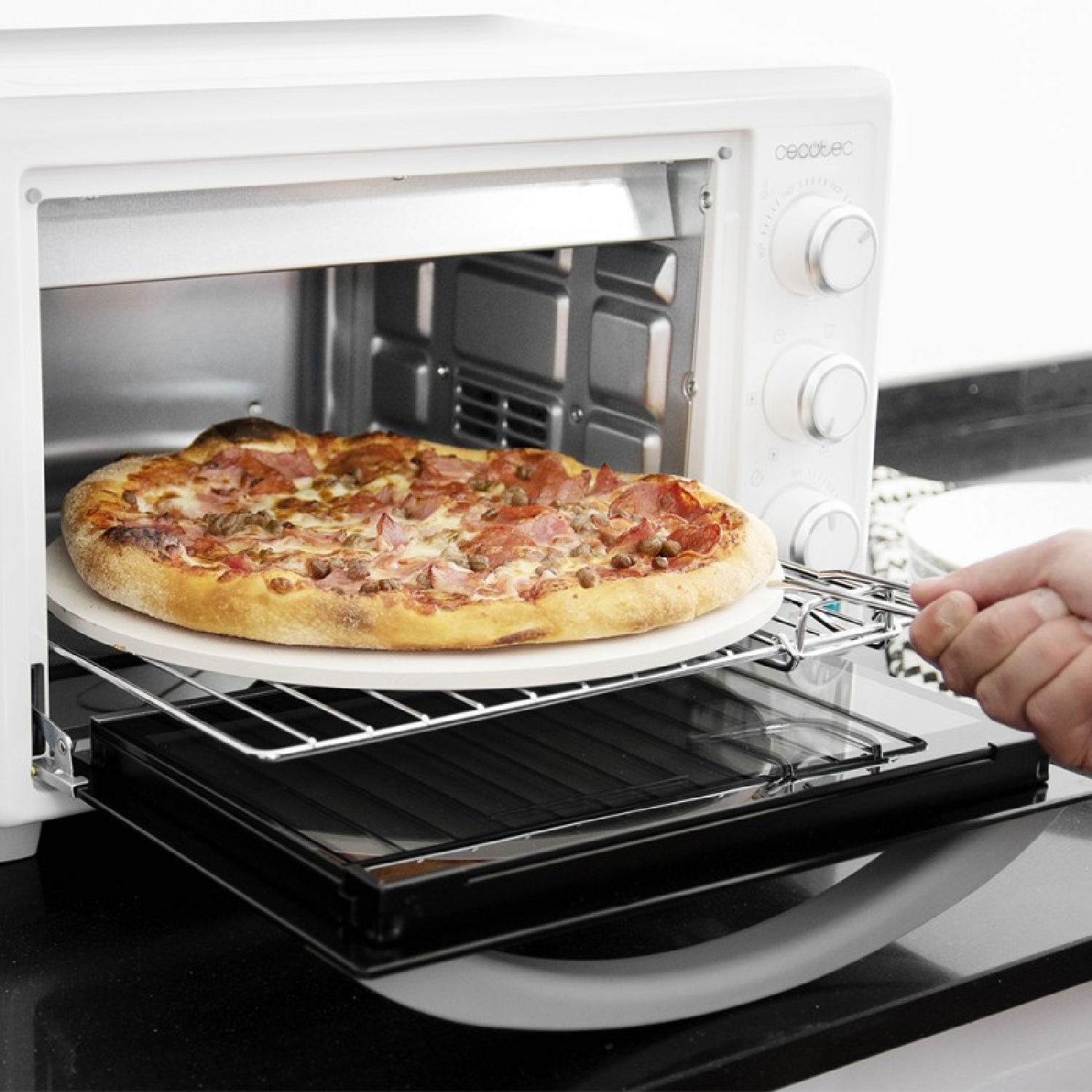 Horno de sobremesa Bake&Toast 2600 White 4Pizza - Imagen 2