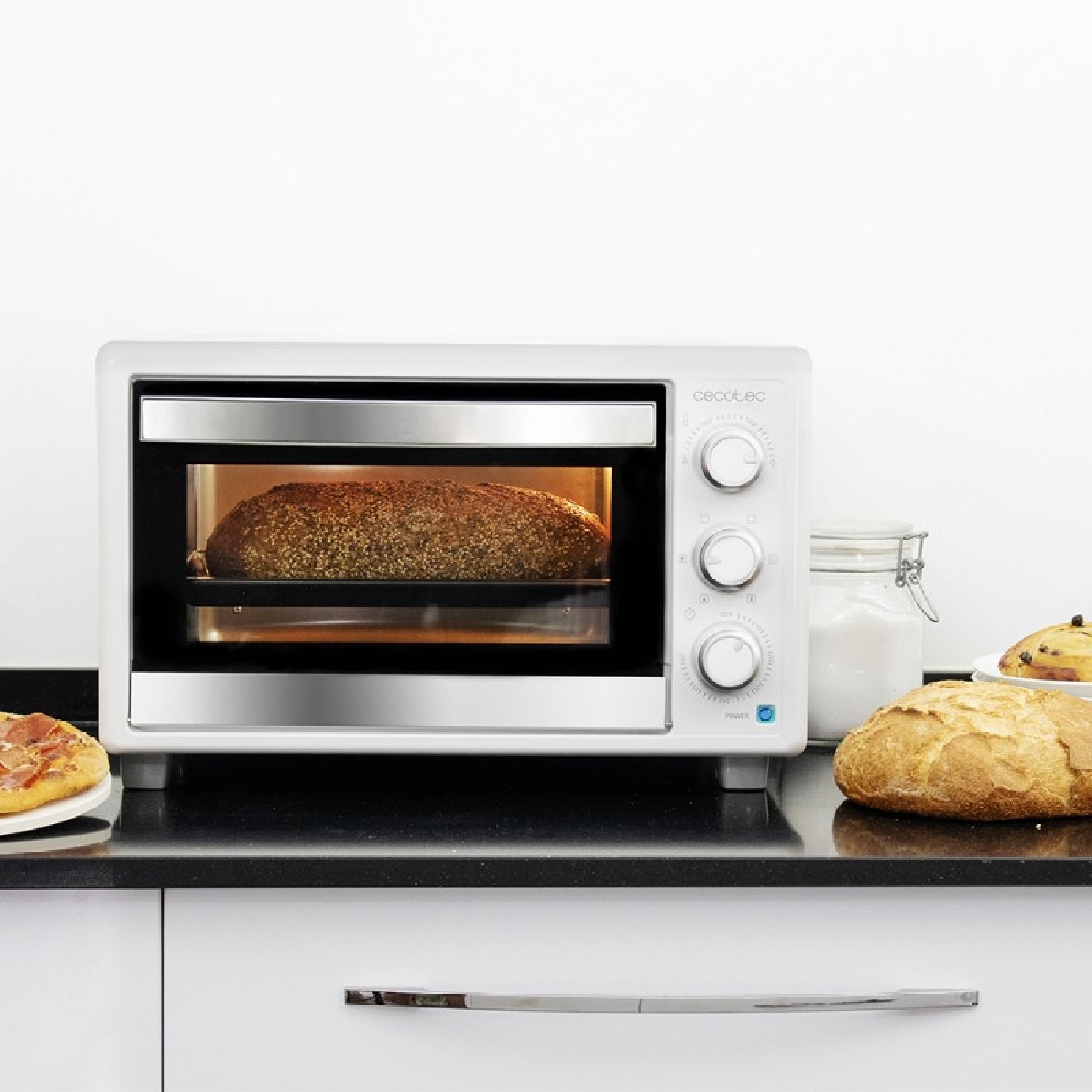 Horno de sobremesa Bake&Toast 2600 White 4Pizza - Imagen 4